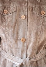 Light brown beige soft velour vintage jacket