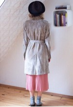 Light brown beige soft velour vintage jacket