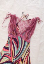 vintage y2k Classy Glam Psychedelic Geometric Midi Dress