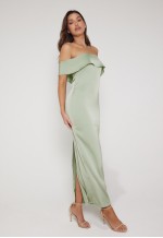 Aimee Bardot Maxi Dress - Sage