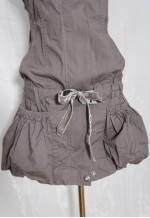 vintage y2k gorpcore Bubble Mini Dress with Cut out back