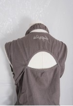 vintage y2k gorpcore Bubble Mini Dress with Cut out back