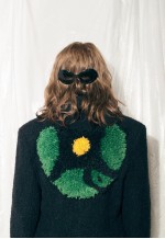 Vintage Coat 90s Reworked Tuft Wool Jacket in Black