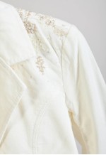 Vintage 00s corduroy blazer jacket in white