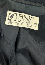 Vintage Striped Wool Jacket, Double Breasted Pure New Wool