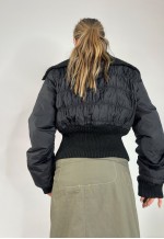 Vintage Y2K Puffer Jacket Zip Up Utility Double Zip 00s