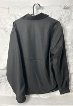 Y2K Black Work Minimal Zip Jacket - M