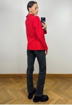 Vintage Red  Elegant Blazer, Classy Women's Jacket
