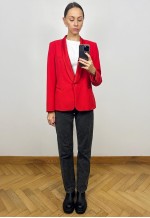 Vintage Red  Elegant Blazer, Classy Women's Jacket
