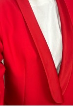 Vintage Red  Elegant Blazer, Classy Women's Jacket