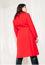 Vintage Coat 60s Mod Red Wool Coat