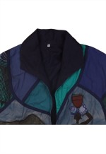 Vintage 90's Active Windbreaker Patchwork Jacket Lightweight
