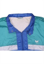 Vintage 90's Erima Windbreaker Lightweight Full Zip Up Blue