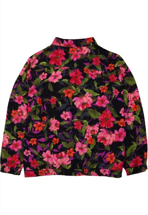 Susan Graver 90's Zip Up Windbreaker XXLarge (2XL) Black