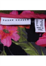 Susan Graver 90's Zip Up Windbreaker XXLarge (2XL) Black