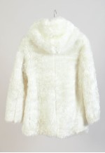 Vintage 00s faux fur coat in white